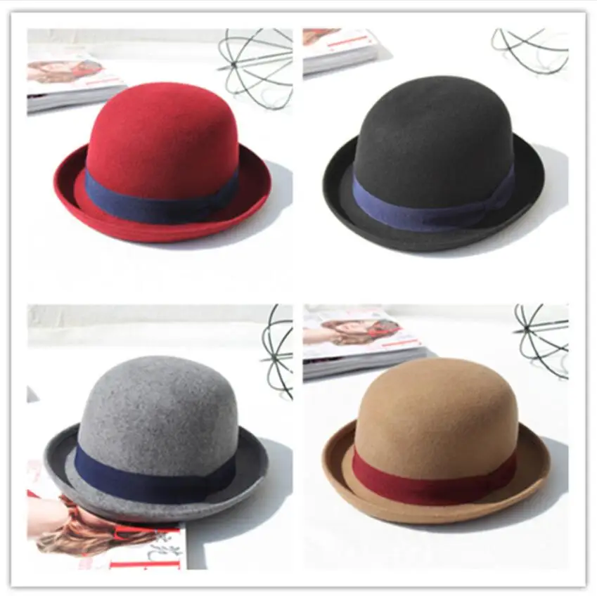 100% Wool Bowtie Ribbon Decoration Bucket Hat Winter Hat High Quality Beautiful Comfortable New Popular 2020 Hats For Women