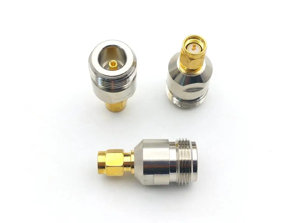 pino conector coaxial de cobre n para sma plugue de conexao 20 pecas 01