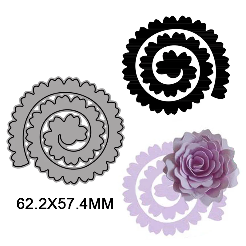 3D Flower Metal Cutting Die Stencils Cut Die for Diy Scrapbooking Album Decorative Crafts Embossing Paper Cards Making 2021 New