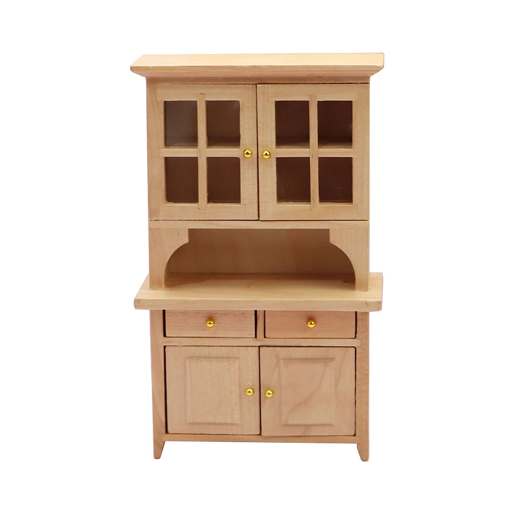 

1/12 Dollhouse Miniature Accessories Mini Bookcase Simulation Storage Cabinet Furniture Model for Doll House Decoration