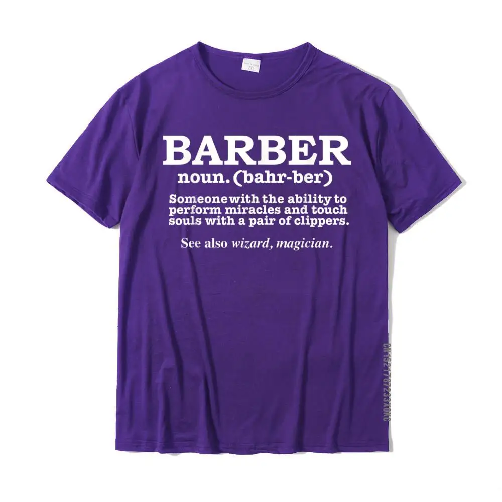 Best Barber Definition Ever Funny Gift Barbershop Present T-Shirt Tees Hip Hop Comics Cotton Male Top T-Shirts Fashionable