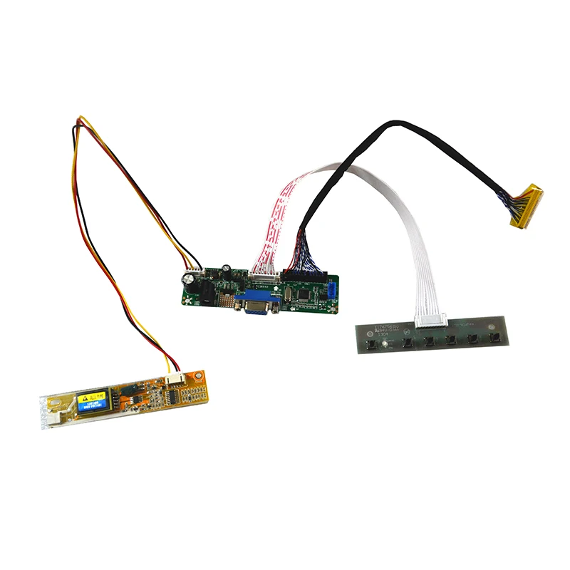 Kit de placa controladora de vídeo lvds vga, para tela lcd 17.1 polegadas lvds 1920x1200