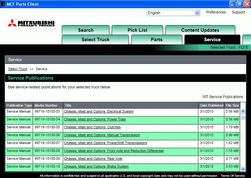 

ForkLift Trucks 2024 (MCFA) Workshop Manuals For Mitsubishi