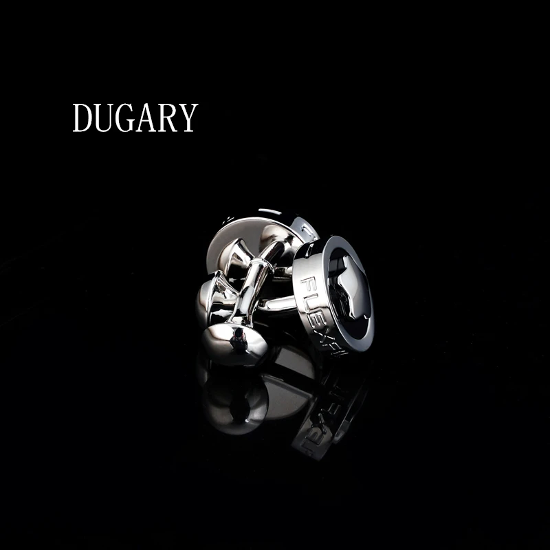 DUGARY Luxury shirt cufflinks for men\'s Brand cuff buttons cuff links High Quality round wedding abotoaduras Jewelry gemelos