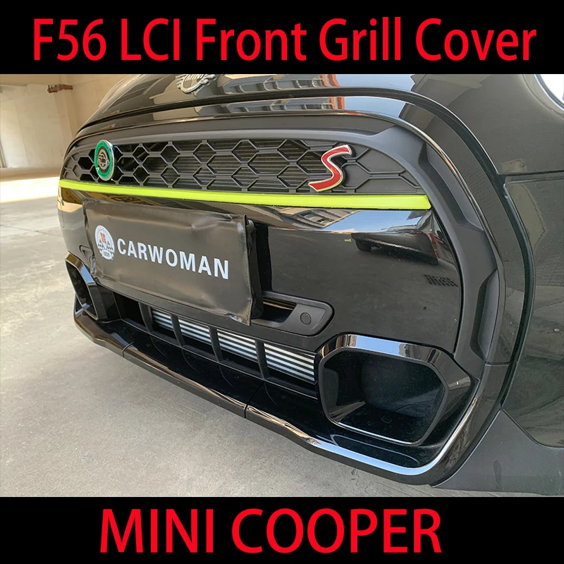 Brand New ABS Plastic UV Protected Mini Ray Style  Front Grill Cover For mini cooper S LCI F55 F56 F57 (1PCS/SET)