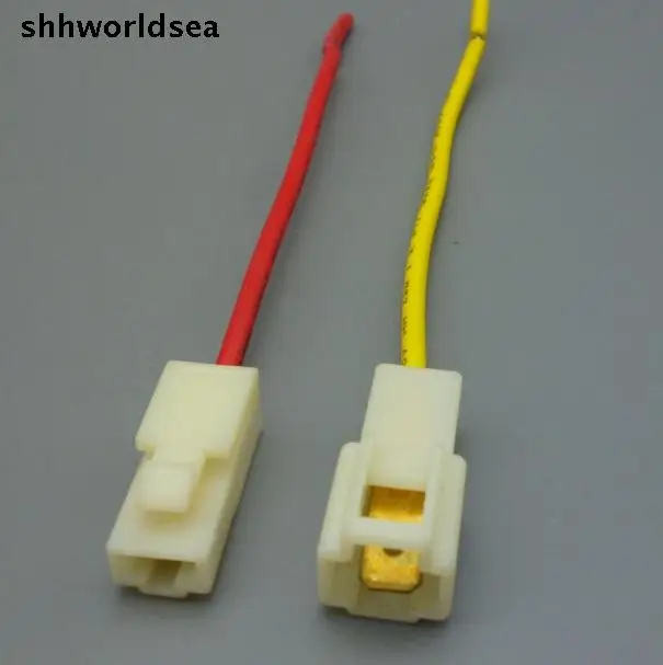 

worldgolden 5/30/100set 1P Automotive motor bicycle Connector auto car 6.3mm wire harness connector