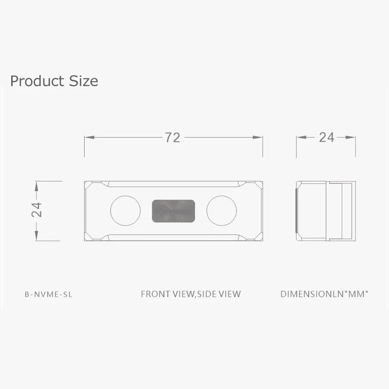 Bykski Water Cooler For 2280,22110,SSD SATA M.2 M2 SSD  Water Block Dual Heat Dissipation 80mm/110mm SSD Radiator,B-NVME-SL