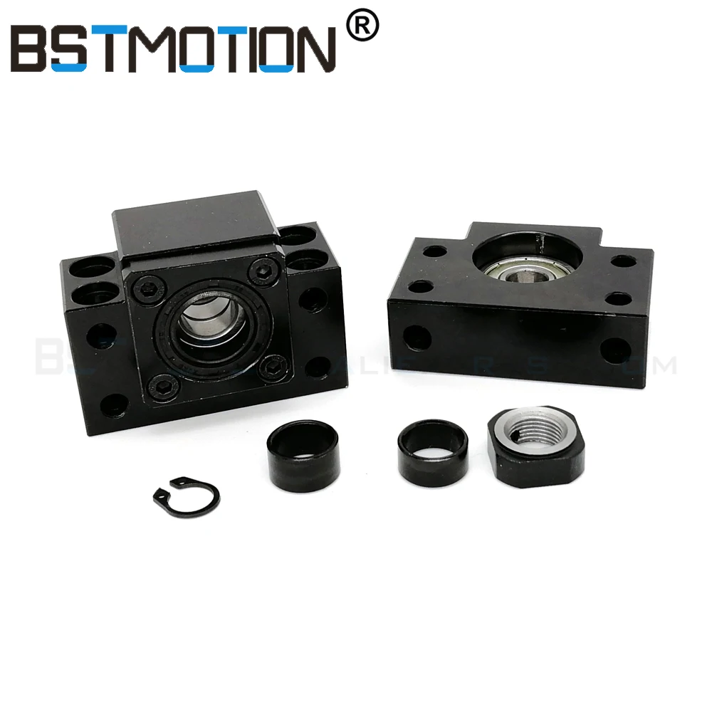 DFU1605 Ballscrew 1605 300 مللي متر 400 500 مللي متر 600 مللي متر 700 750 مللي متر 800 900 1000 مللي متر 1100 مللي متر 1200 مللي متر 1500 مللي متر مزدوجة الكرة اللولبية BK12 BF12 + مقرنة