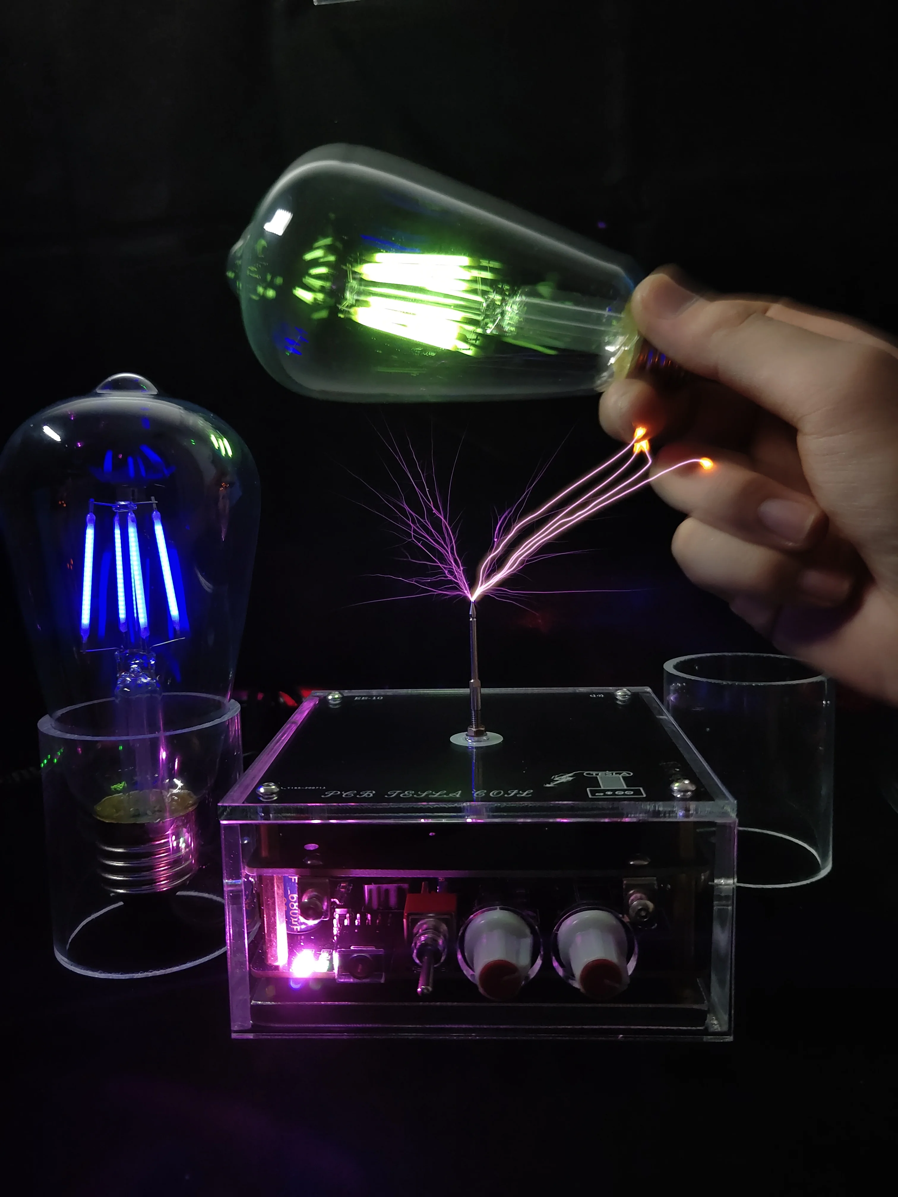 

New Version Music Tesla Coil Lightning Science and Education Tool DIY Experiment