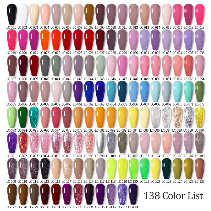 LILYCUTE 6PCS Gel Nail Polish Set Mixed Color Nail Gel Kits For DIY Nail Vernis Semi Permanent UV Lamp Gellak Nail Varnish Set