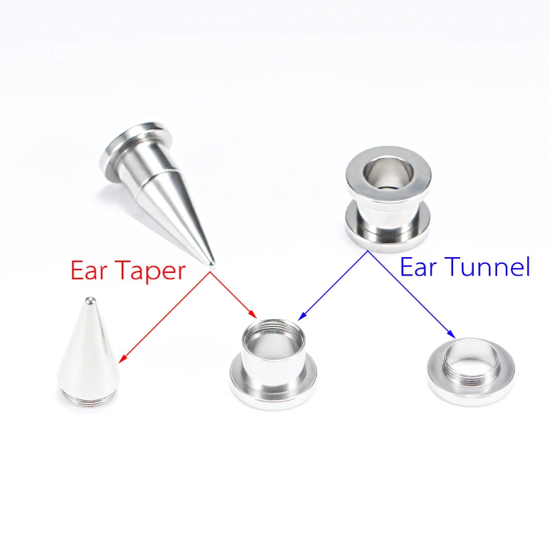 1 Piece STAINLESS STEEl Ear Tapers Piercing Expanders Gauges Plugs and Tunnels Men Women Stretcher Earrings Body Jewelry 7mm 9mm