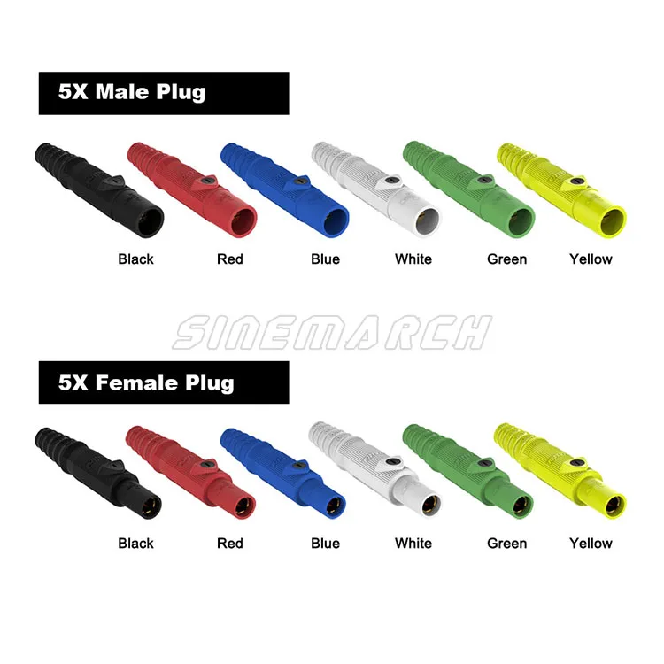 10PCS R-LOK 150A Male Female Plug Set Single Pole Power Connector Highly Insulated Housing High Conductivity