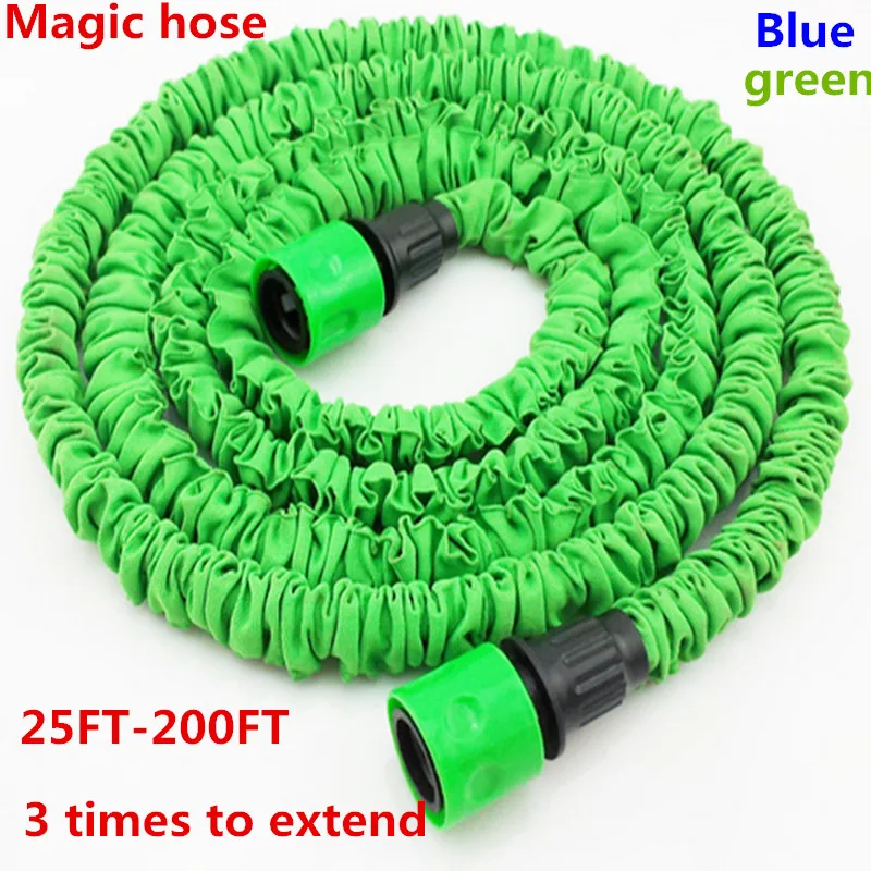 Garden Hose with Expandable Water Hose, 25-200ft, Blue, Green, Connector, EU, US