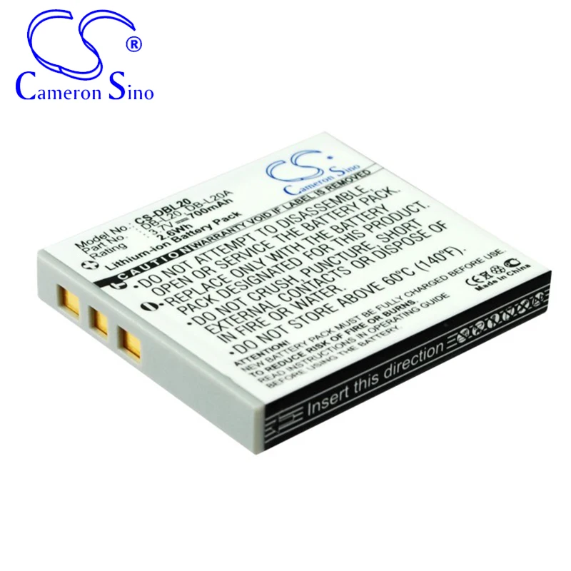 디지털 배터리 Sanyo xactto VPC-E60 xactto DMX-C5(W) xactto DMX-CA8 Sanyo DB-L20 디지털 카메라 DB-L20A
