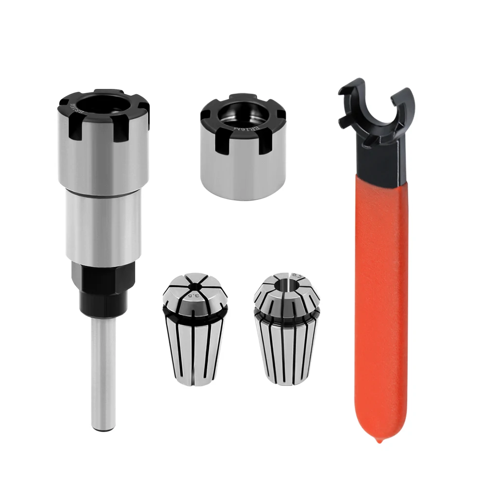 Lavie Conjunto de Peças de Pinça Haste de ou Polegadas Er16 Er20 Haste de Extensão Pinça tipo Chave Porca para Ferramenta de Fresagem Cnc Máquina de Gravura