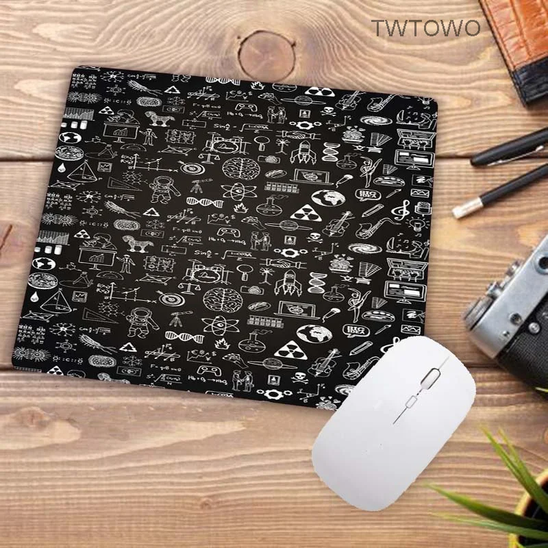 Grote Promotie Math Chemie Doodles Grafische Natuur Rubber Tafel Gaming Toetsenbord Muismat Laptop Computer Mousepad Mat