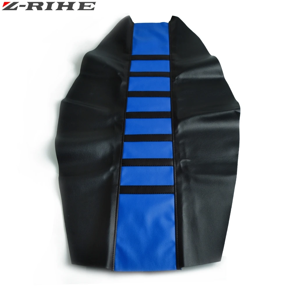 Motorcycle Leather Striped Soft Grip Gripper Seat Cover For WR YZF CRF SUZKI Honda XR250 XR400 CRM250 AX-1 250 CRM XR