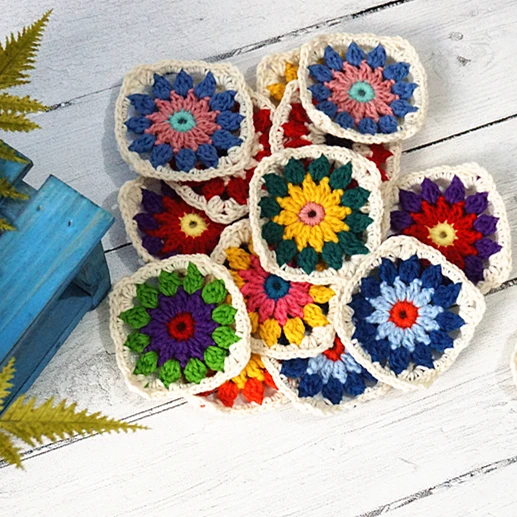 

Handmade Original 9cm Trade Hand Crochet Doilies Pad Handmade Cup Mat Photo Props Placemat Decorative Mat 30pcs