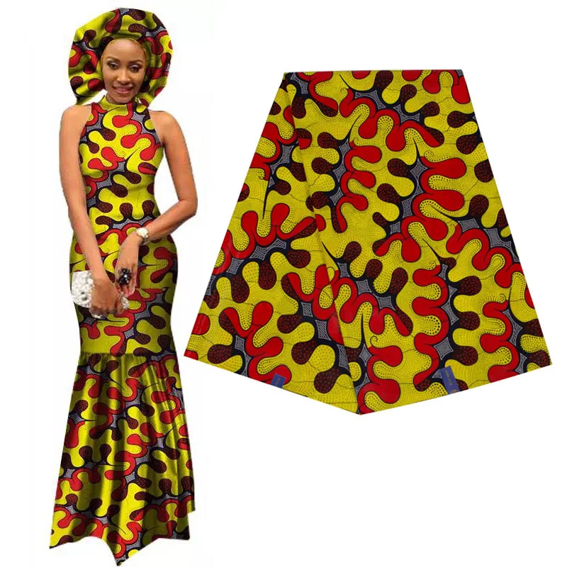 Elegant Africa Ankara Prints Batik Fabric Guaranteed Real Wax Patchwork For Women Party Dress Crafts 100% Cotton Best Quality