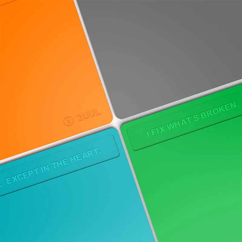 2UUL Sửa Chữa Miếng Lót Cách Nhiệt Chịu Nhiệt Bộ Hàn Silicon Làm Thảm Bàn Làm Việc Nền Tảng Cho BGA Hàn Làm Lại 400X280m