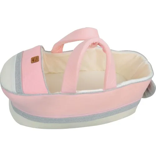 Sema bebê carrycot recém-nascido cama do bebê-ecru-rosa