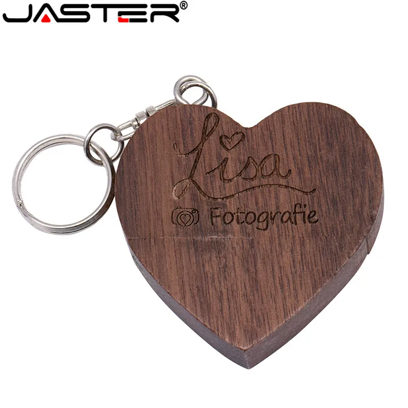 JASTER USB 2.0 drewniana pamięć flash 64GB 32GB 16GB 4GB U Disk Memory Stick prezenty fotograficzne 1 SZTUK bezpłatne niestandardowe logo