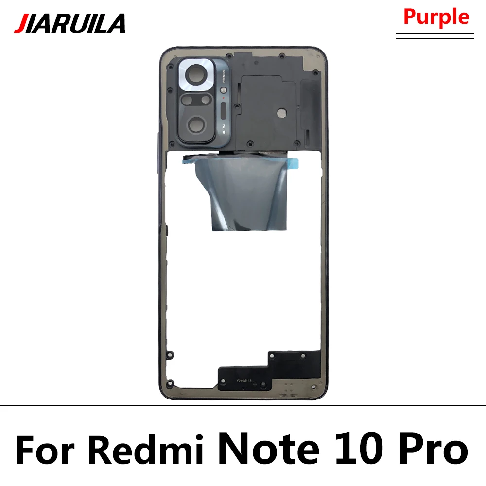 Housing Back Rear Camera Glass Lens With Cover Frame Holder For Xiaomi Redmi Note 10 Pro Note 11s 10s 10 Middle Frame Case