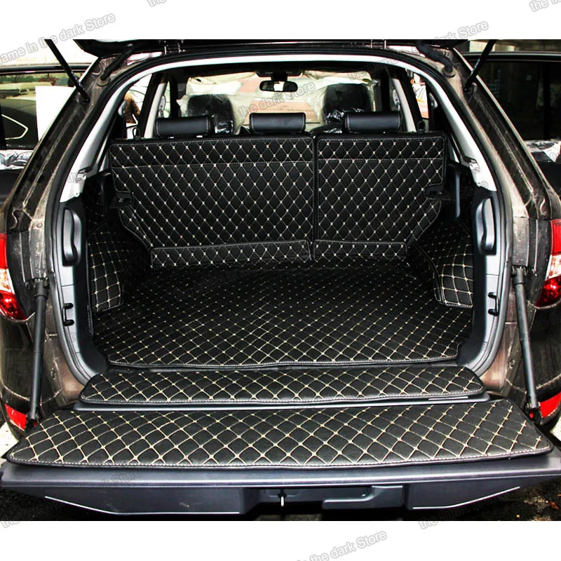 leather car trunk mat for renault koleos qm5 2006 2007 2008 2009 2010 2011 2012 2013 2014 2015 2016 cargo liner boot samsung