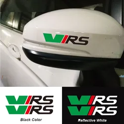 2X Car Rearview Mirror Sticker For Skoda VRS Octavia FABIA KAMIQ KAROQ KODIAQ RAPID SUPERB