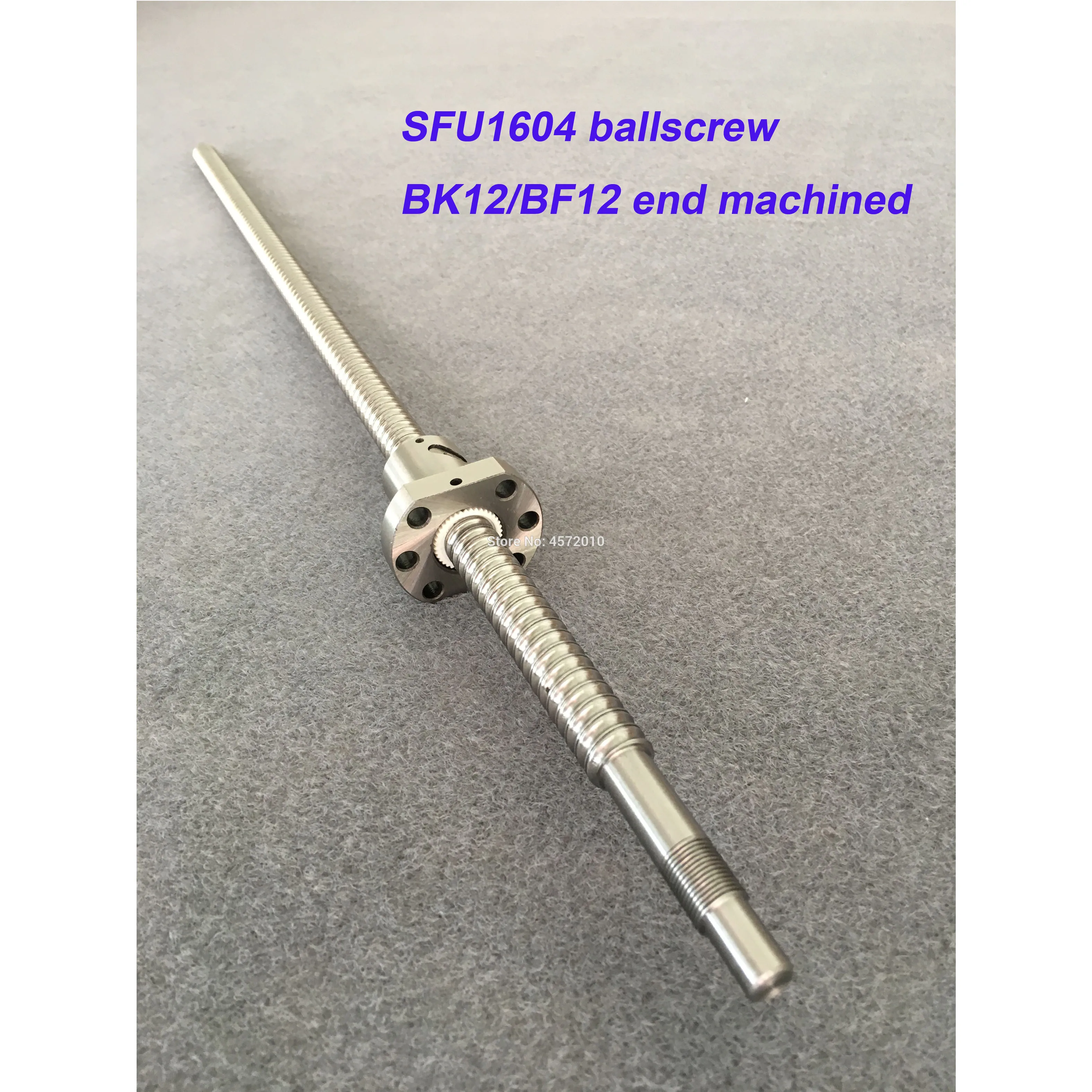 

SFU RM 1604 BallScrew 200 300 400 500 600 mm Rolled Ball screw with single Ballnut for CNC parts BK/BF12 standard end machined