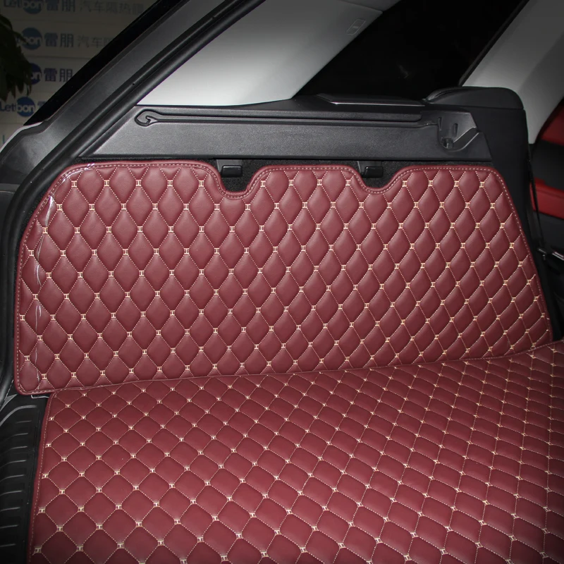 luxury fiber leather car trunk mat for range rover 2014 2015 2016 2017 2018 2019 2020 range rover sport L494 l405 accessories