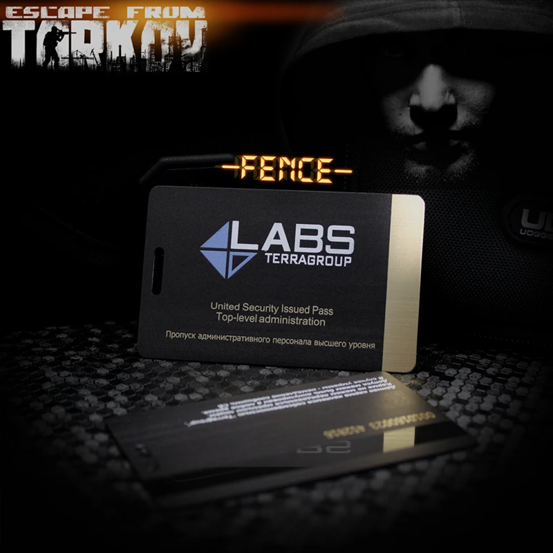 Escape from Takov TerraGroup Surrounding Labs Game Collection Key Card Props Model Bus Access Control Pendant Collect Stickers