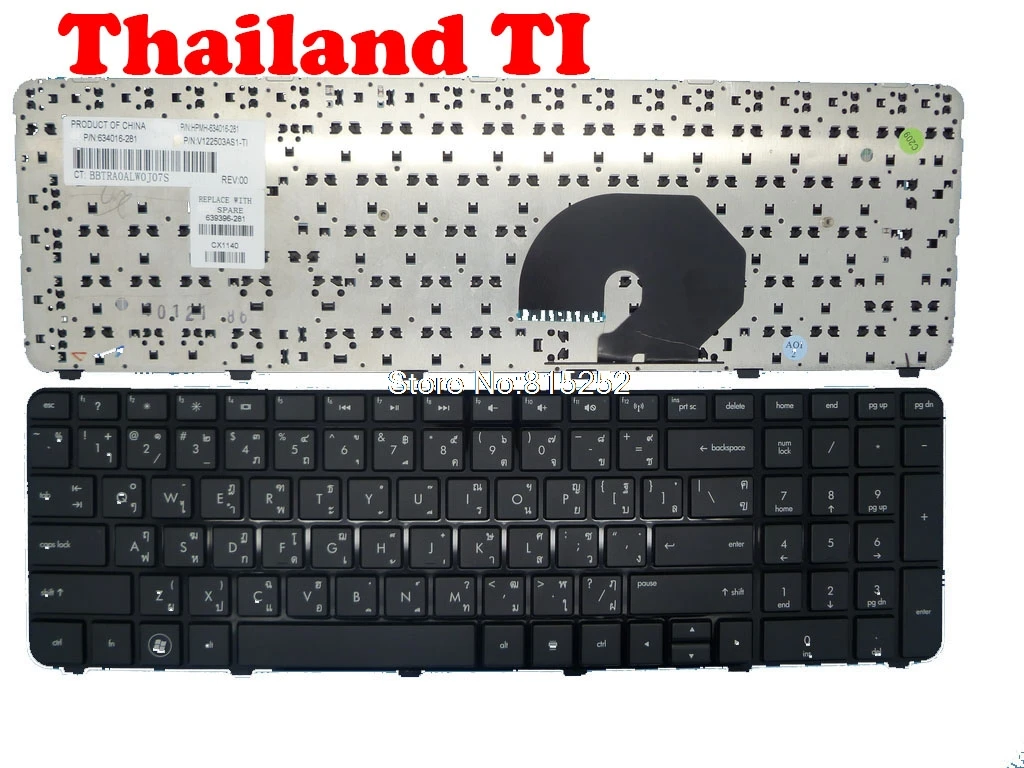 

Laptop Keyboard For HP DV7-6000 DV7-6C02TX V122503AS1-TI 634016-281 639396-281 666001-281 With Black Frame Black New Thailand TI