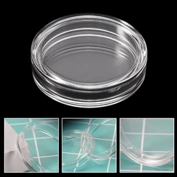 38.6mm Clear Round Acrylic Coin Storage Box Holder Case For Silver 2 oz Coin Case