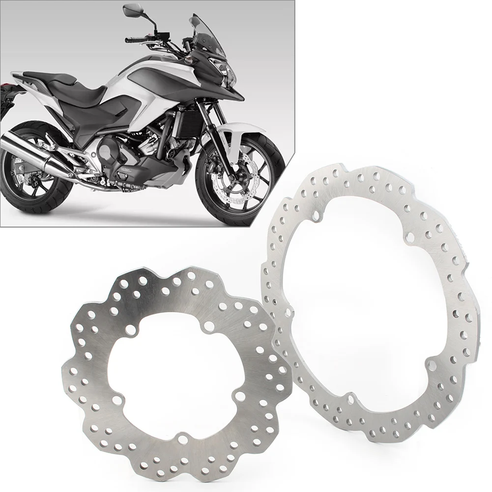 2PCS Motorcycle Front & Rear Wheel Disc Brake Rotor For HONDA NC750X NC750S NC700S NC700X NC700D CTX700 Steel