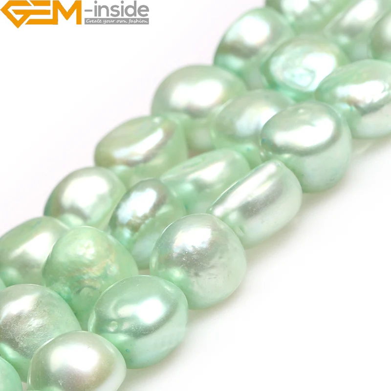 

Natural Gem-Inside 9-10mm Freeform Freshwater Pearl Beads For Jewelry Making Strand 15 Bracelet Necklace Diy Gifts Wholesale New