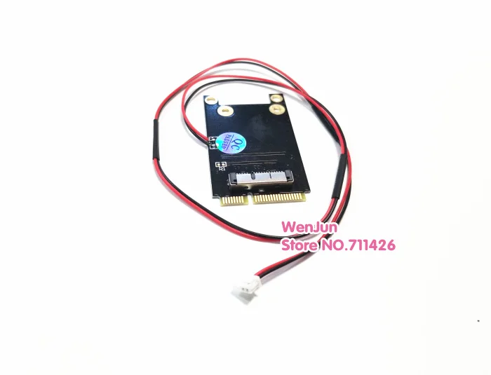 1.25mm 4pin 2wire MINI PCI-E wireless wifi card with 40cm cable BCM94360CS BCM94331CD to mini pci-e adapter card for mac pro