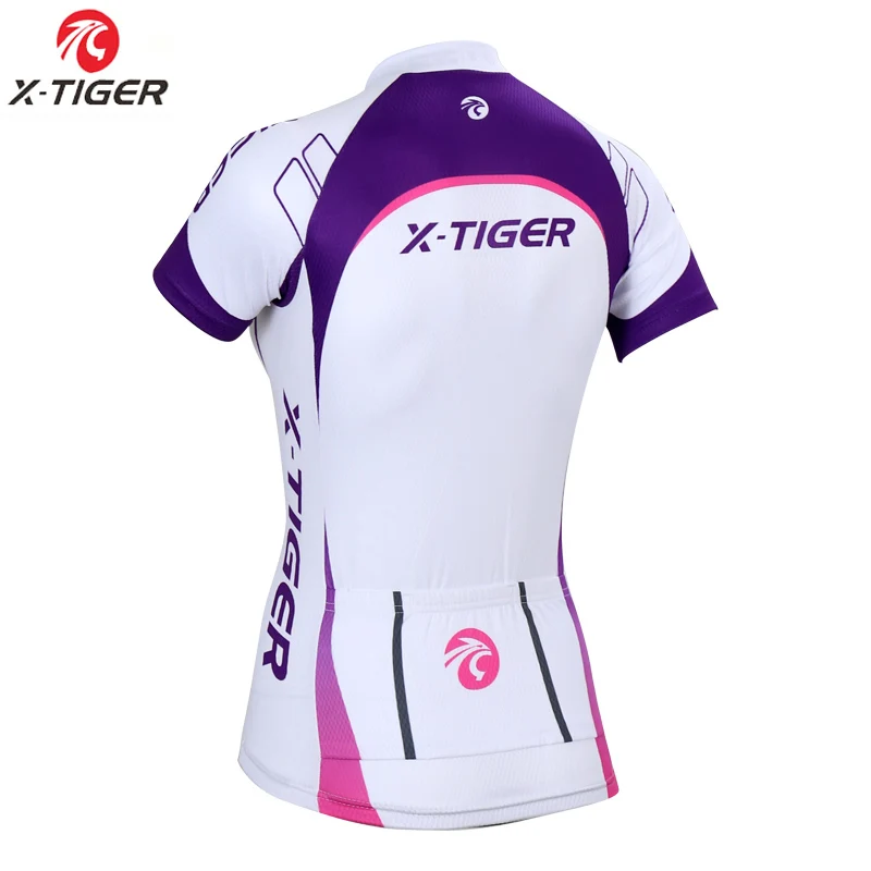 X-tiger-Camisetas de Ciclismo de verano para mujer, Ropa de bicicleta de carreras, Ropa de Ciclismo, Ropa de Ciclismo MTB