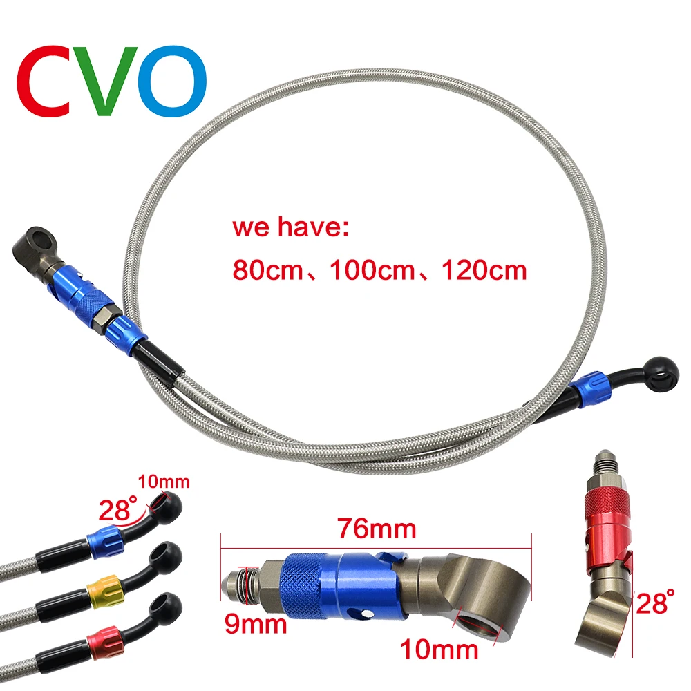 CVO aluminum alloy AN3 brake line oil quick release connection joint adapter kit brake pipe quick disassembly brake hose kit