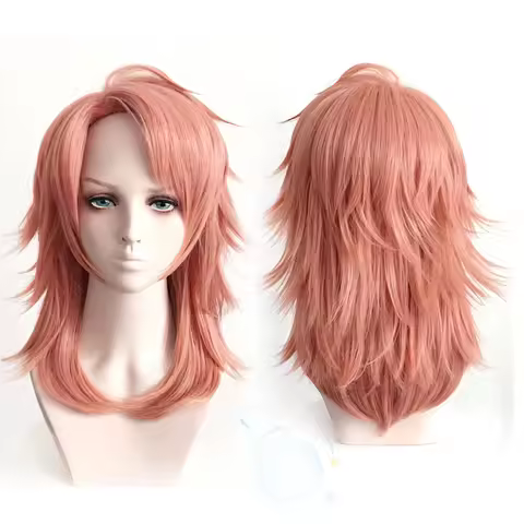 Anime Sabito Wig Cosplay Costume Men Women Heat Resistant Synthetic Hair Wigs +Wig Cap