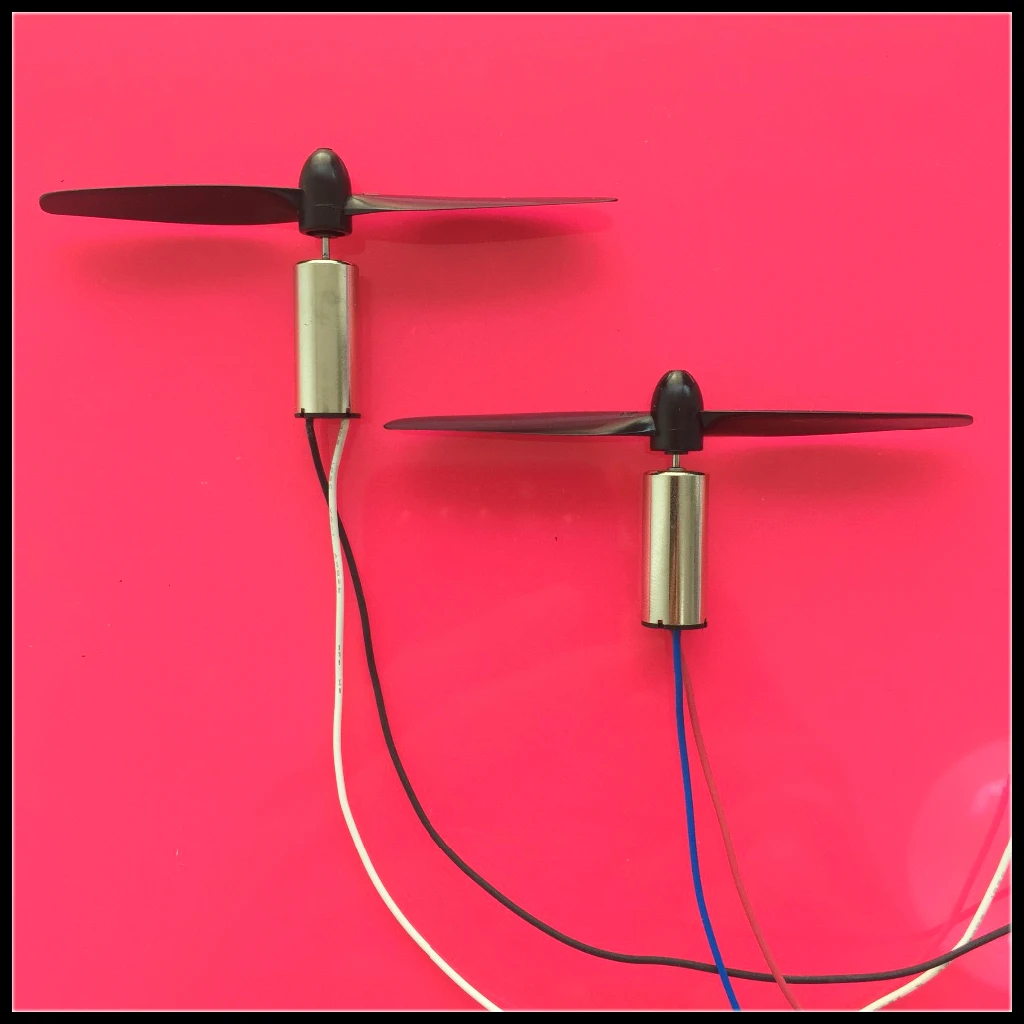 2pcs/lot DC3-5V 8520 8.5*20mm Micro Model Helicopter Coreless DC Motor Great Power Propeller K154Y Drop Shipping