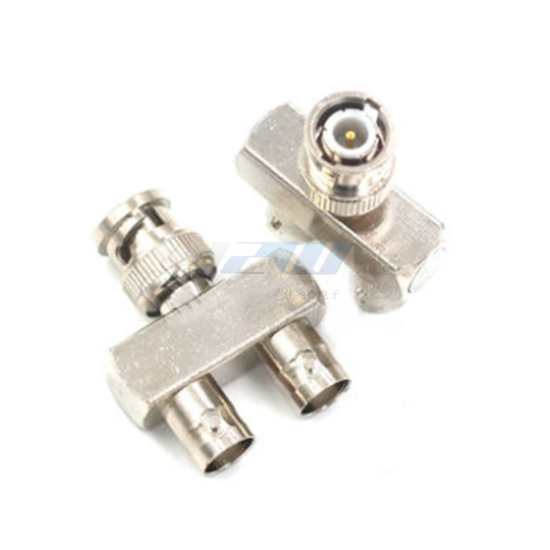 1Pcs BNC Male plug to 2x BNC Female Jack Y Splitter RF Adapter Connector Coaxial High Quanlity