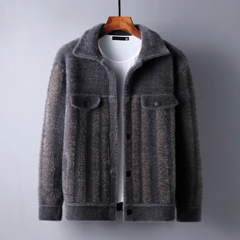 

Autumn 2022 Winter New Woolen Coat Men Casual Slim Fit Wool Coats Mens Pure Color Fashion Jackets Thick Warm Men Overcoat B553