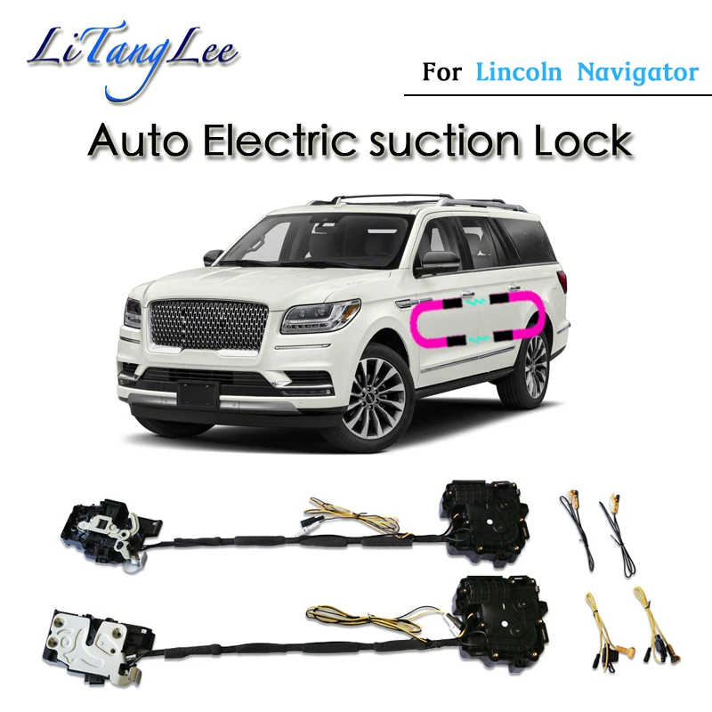 

Car Soft Close Door Latch Pass Lock Actuator Auto Electric Absorption Suction Silence Closer For Lincoln Navigator 2019~2023