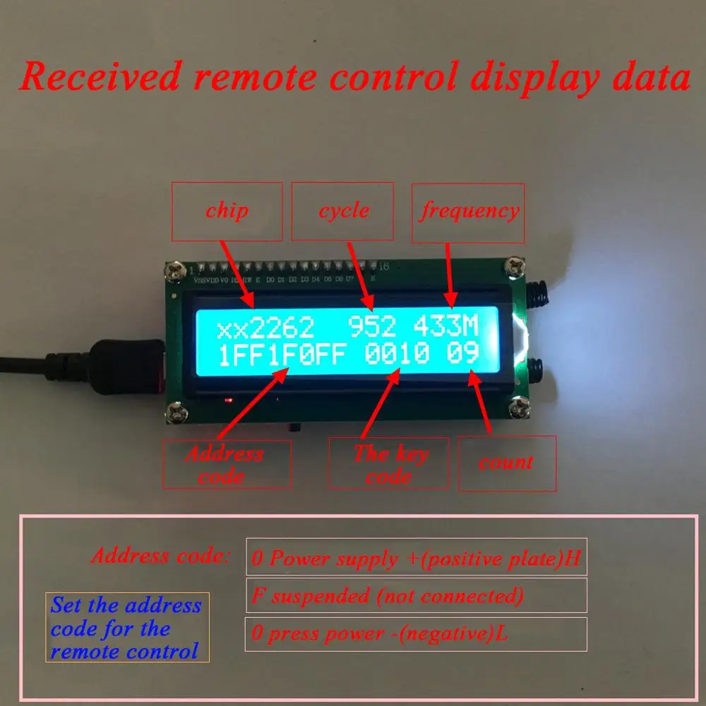 315MHZ/433MHZ เครื่องวิเคราะห์