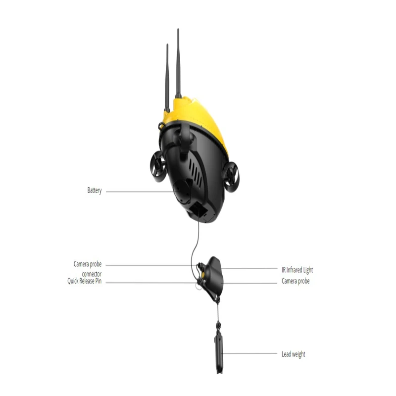 Neues Köder boot drahtlose Unterwasser drohne Fischerboot 1080p HD-Kamera mit GPS-Punkt position ierung Ein-Klick-Return-Fisch finder