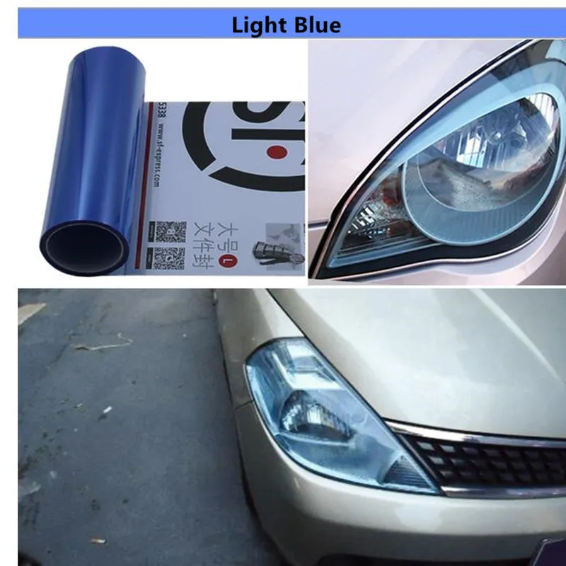 30X120/60CM Auto Car Light Headlight Taillight Tint Styling Waterproof Protective Vinyl Film Tintting Car Sticker Accessories