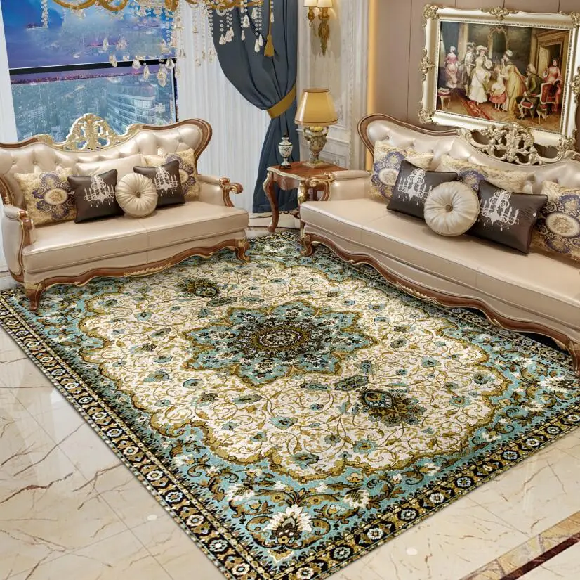 

Persian European Style Soft Carpets For Living Room Bedroom Rugs Home Carpet Delicate Soft Hot Area Rugs Floor Door Mat Decorate