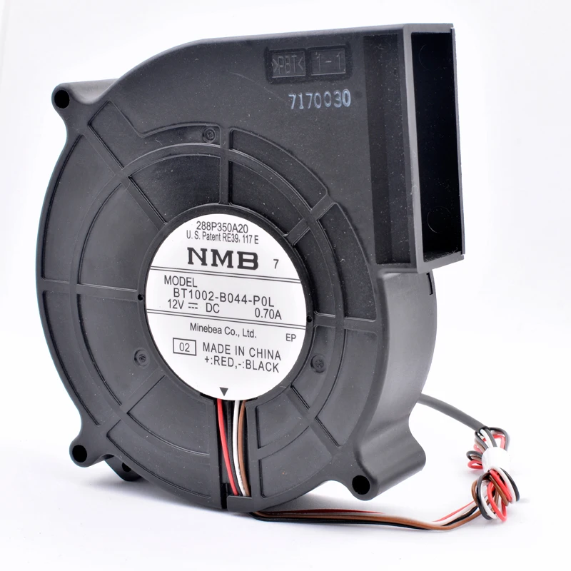 

BT1002-B044-P0L 100x105x25mm 100mm blower fan DC12V 0.70A 4 lines Turbocharged exhaust cooling fan for projector