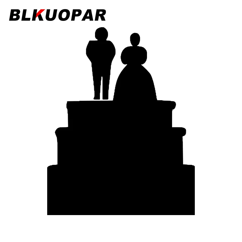 BLKUOPAR for Wedding Cake Clipart Silhouette Car Stickers Die Cut Waterproof Decals Vinyl Fashionable Skateboard Decor Protector